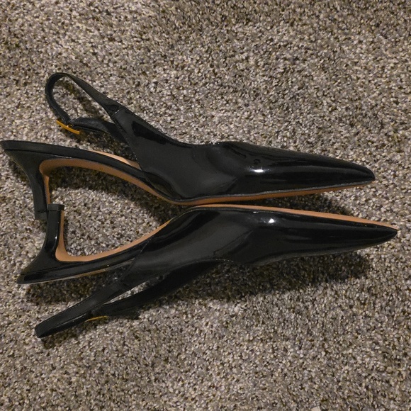 Pre-loved Franco Sarto Black Kitten Heels Sz 9.5 - Picture 2 of 6